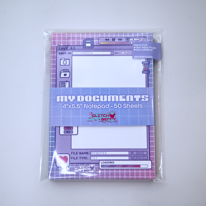 My Documents 4"x5.5" Notepad