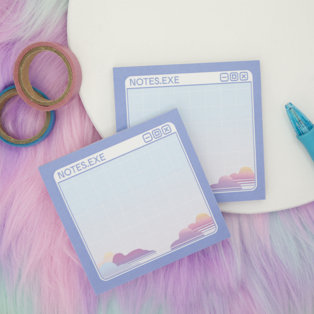 Notes.EXE Sticky Note Pad – GlitchBerry