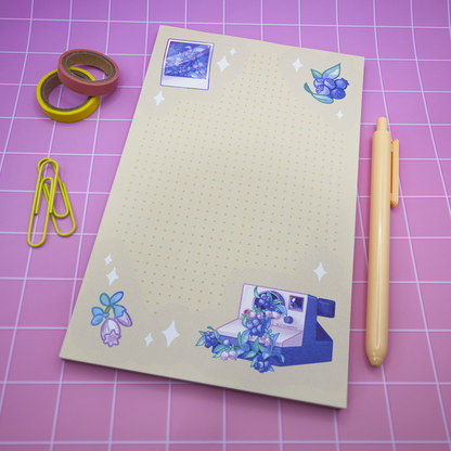 Blueberry Camera 5"x8" Notepad [Misprint Discount]