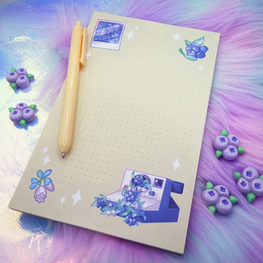 Blueberry Camera 5"x8" Notepad [Misprint Discount]