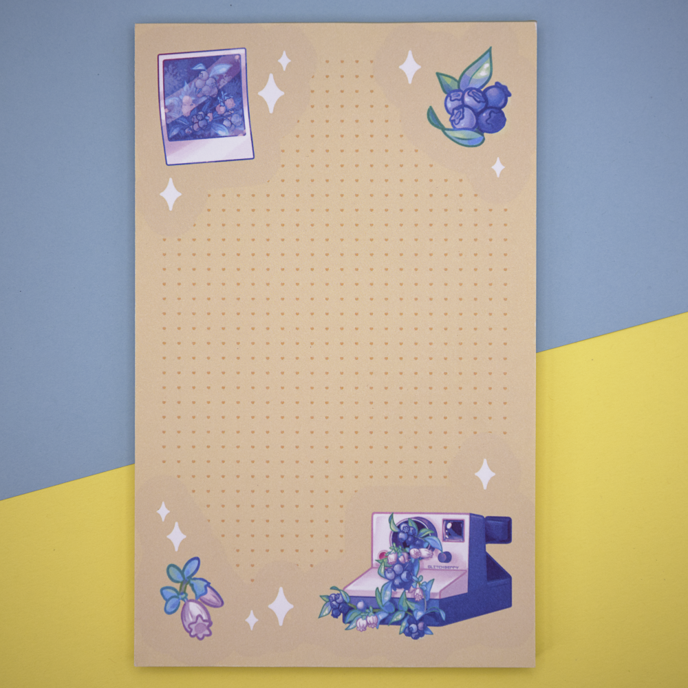 Blueberry Camera 5"x8" Notepad [Misprint Discount]