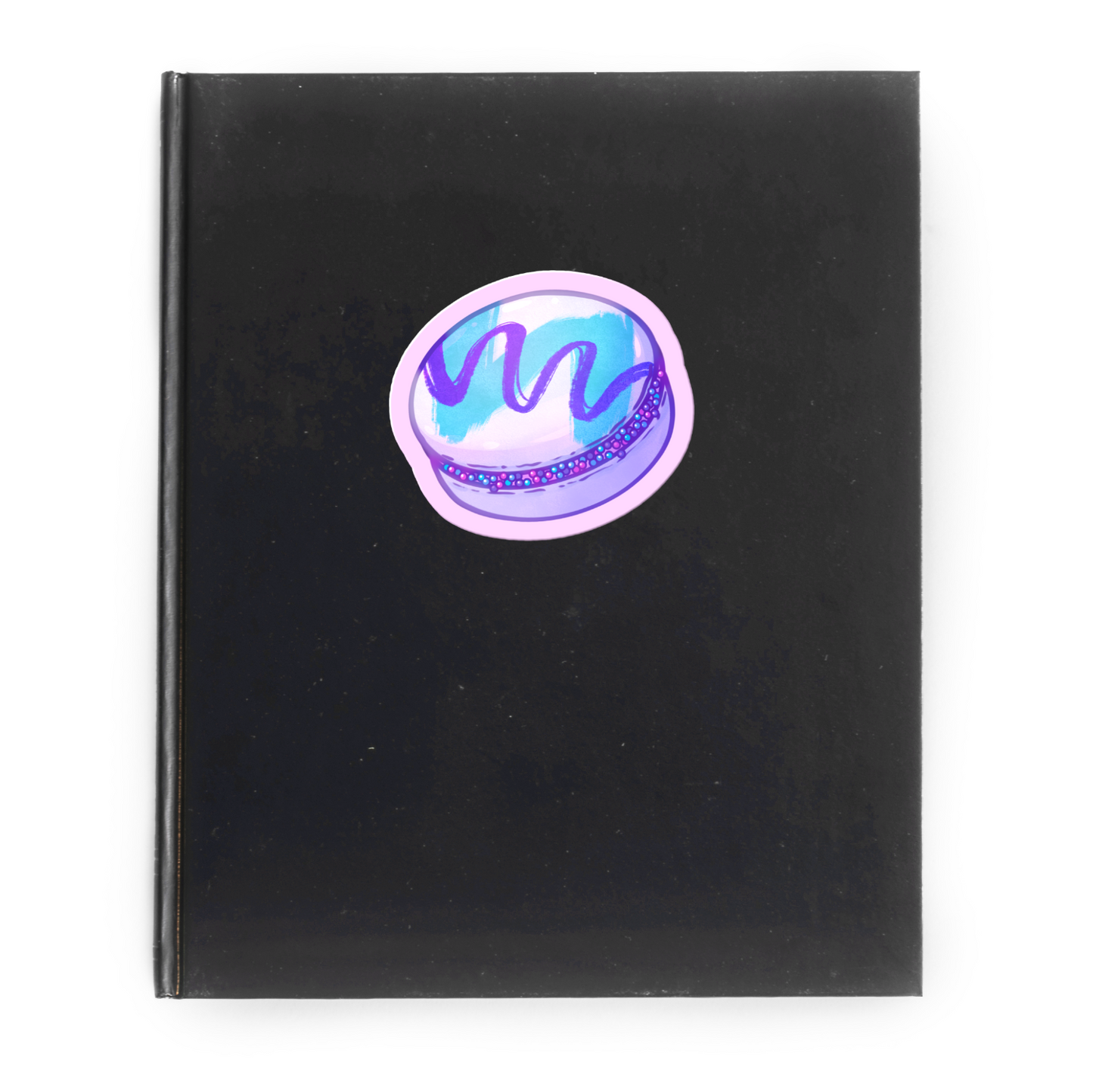 90's Swirl Macaron Vinyl Sticker-Stickers-GlitchBerry
