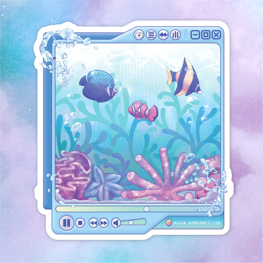 Aqua Ambiance Vinyl Sticker
