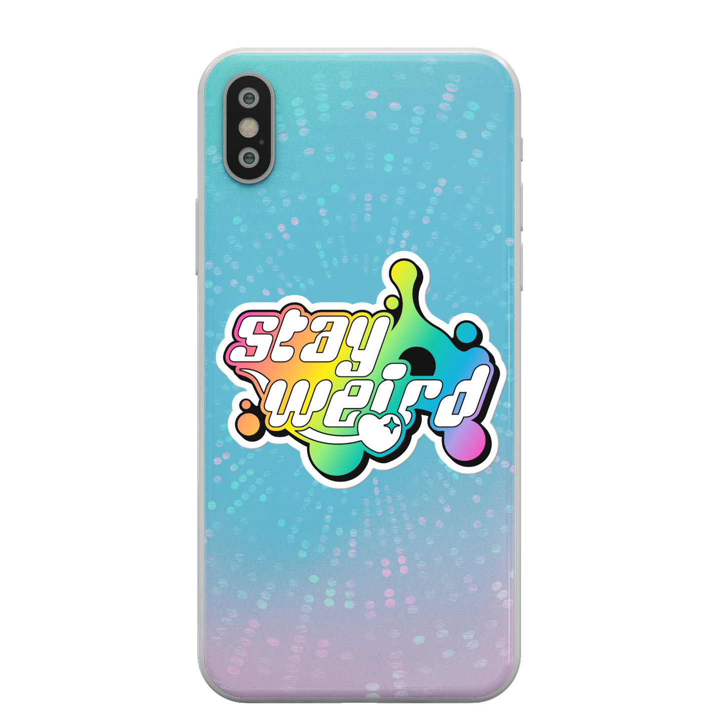 Stay Weird (Rainbow version) Vinyl Sticker