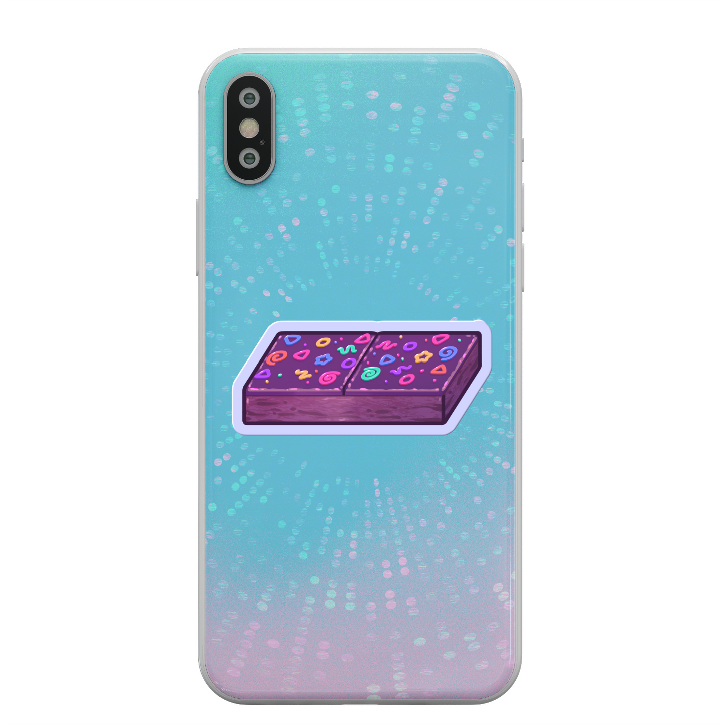 Confetti Brownie Vinyl Sticker-Stickers-GlitchBerry