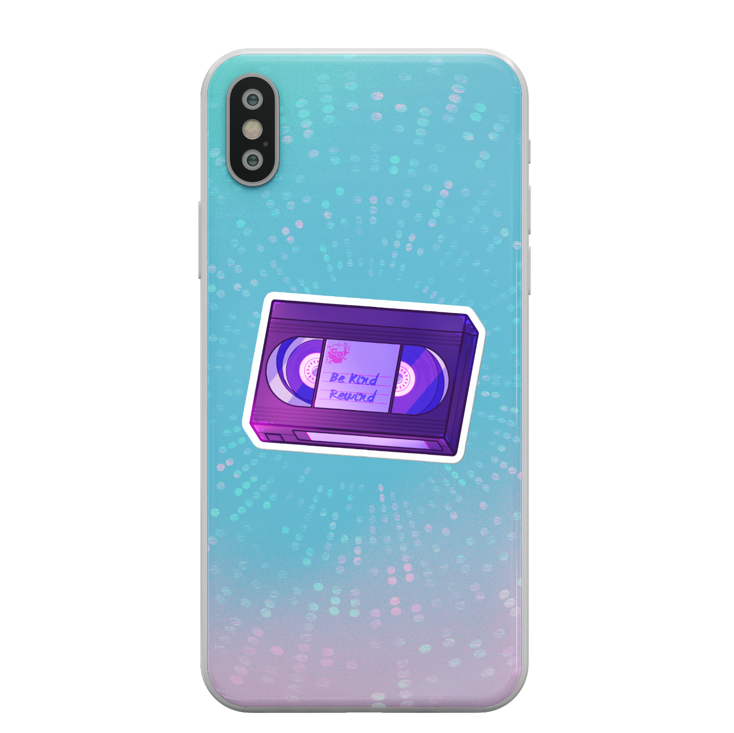 Be Kind Rewind VHS Vinyl Sticker-Stickers-GlitchBerry