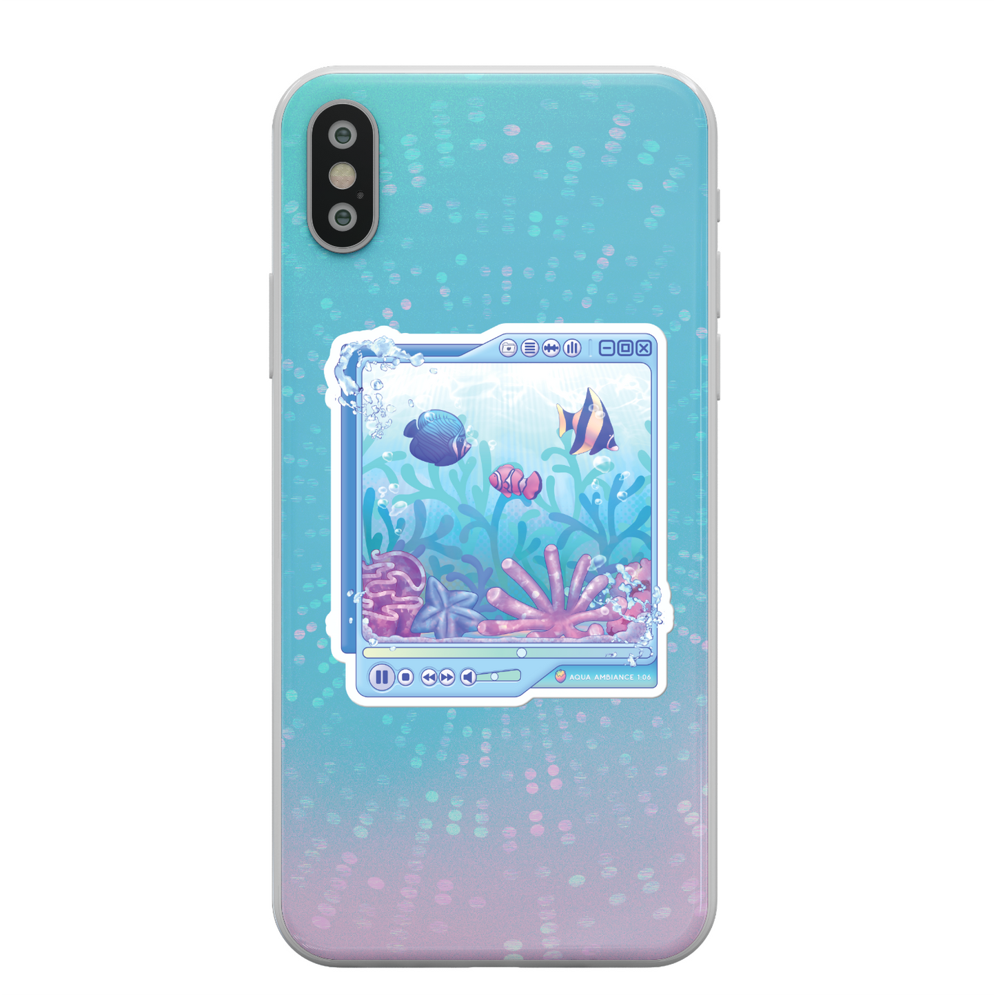 Aqua Ambiance Vinyl Sticker