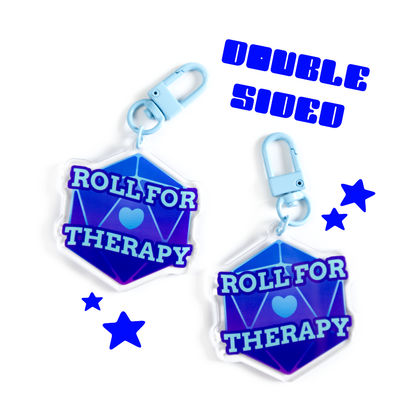 「Roll for Therapy」 Acrylic Keychain