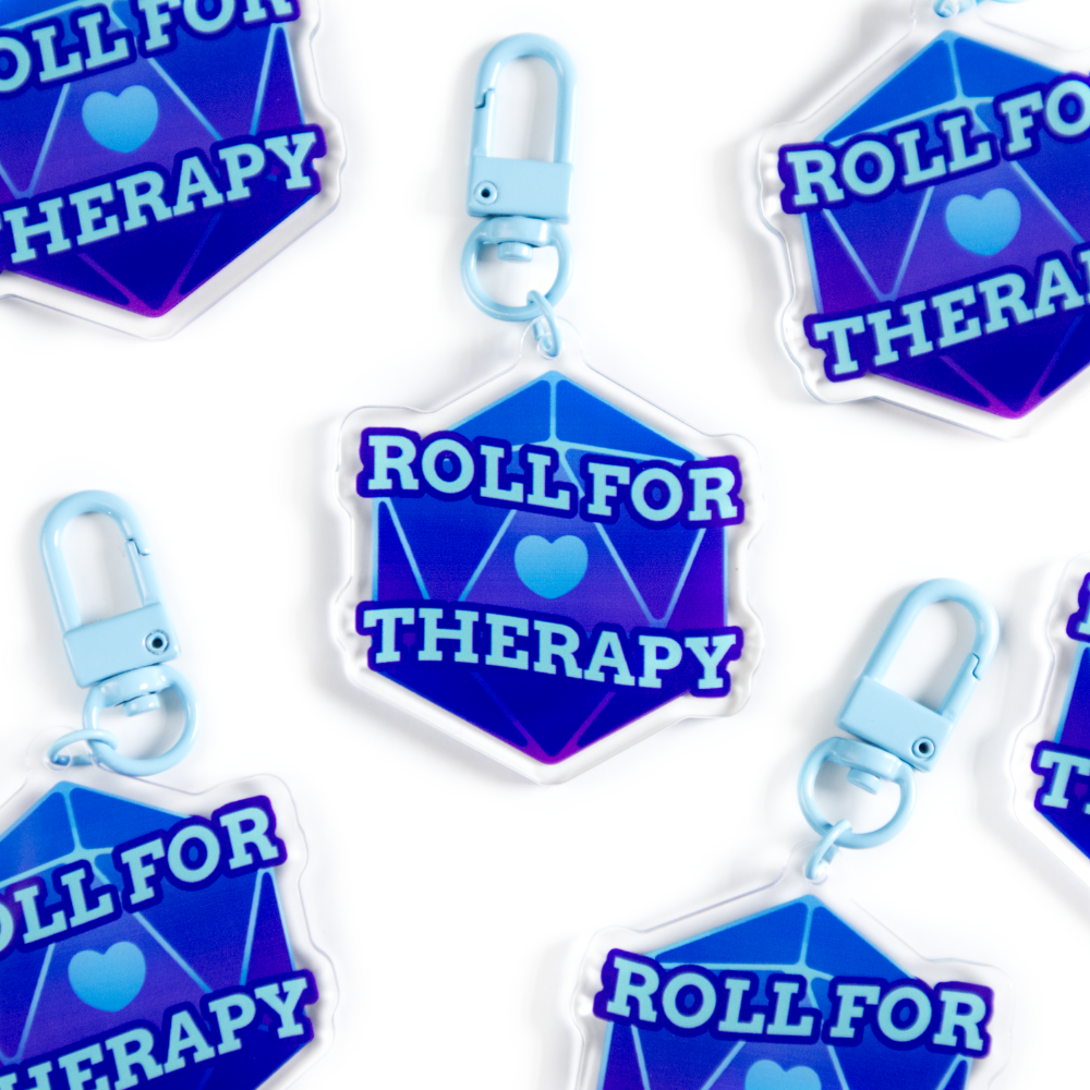 「Roll for Therapy」 Acrylic Keychain