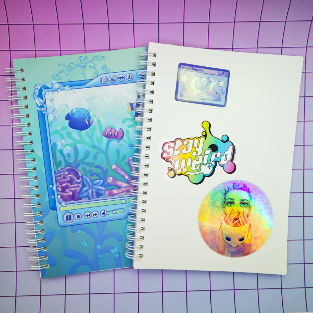 Aqua Ambiance Easy-Peel Sticker Book