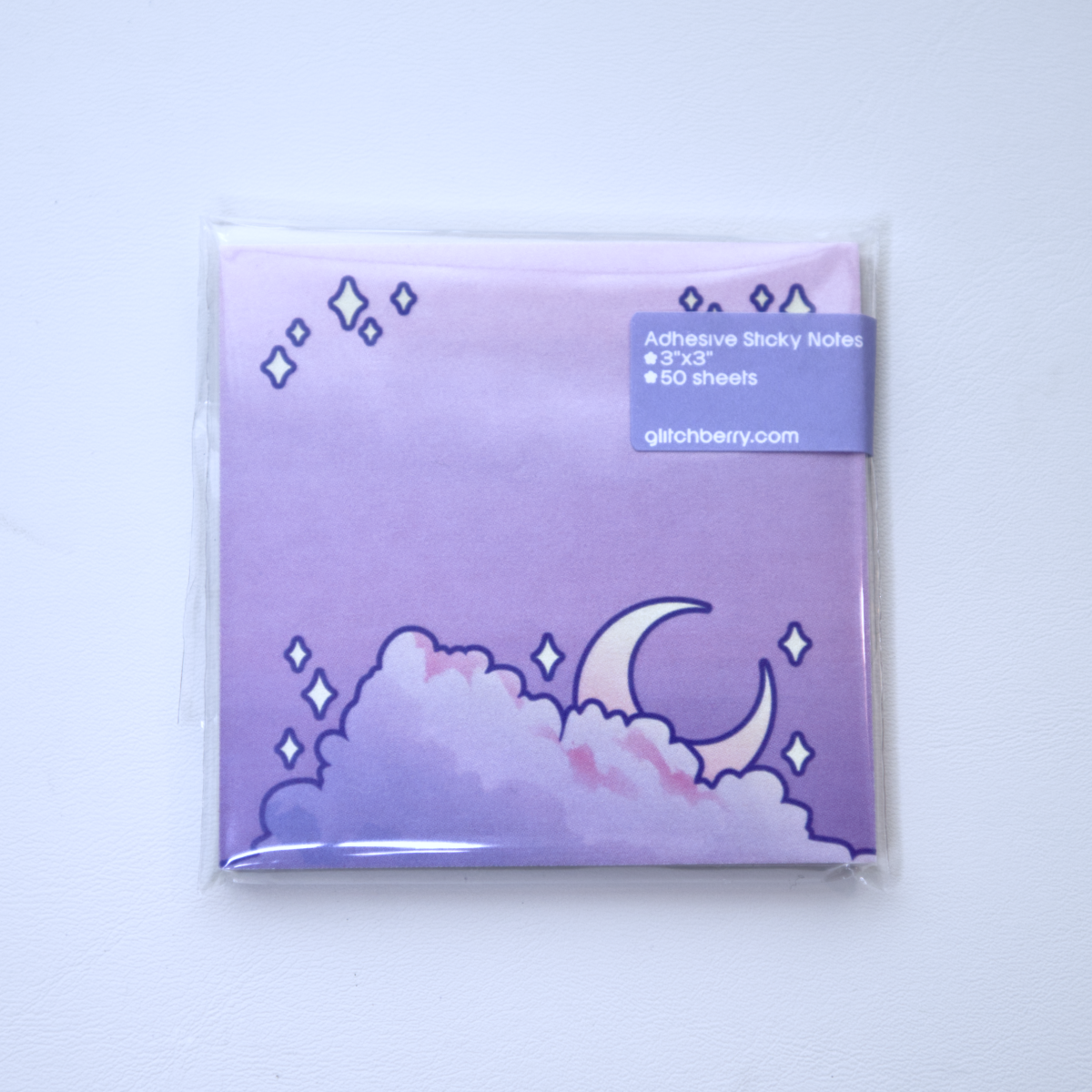 Cloudy Moon Sticky Note Pad