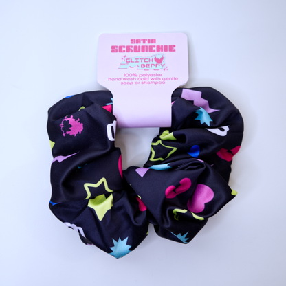 Scene Pattern Satin Scrunchie