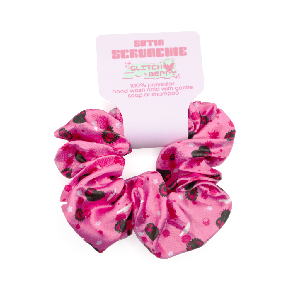 Cute and Cursed Satin Scrunchie