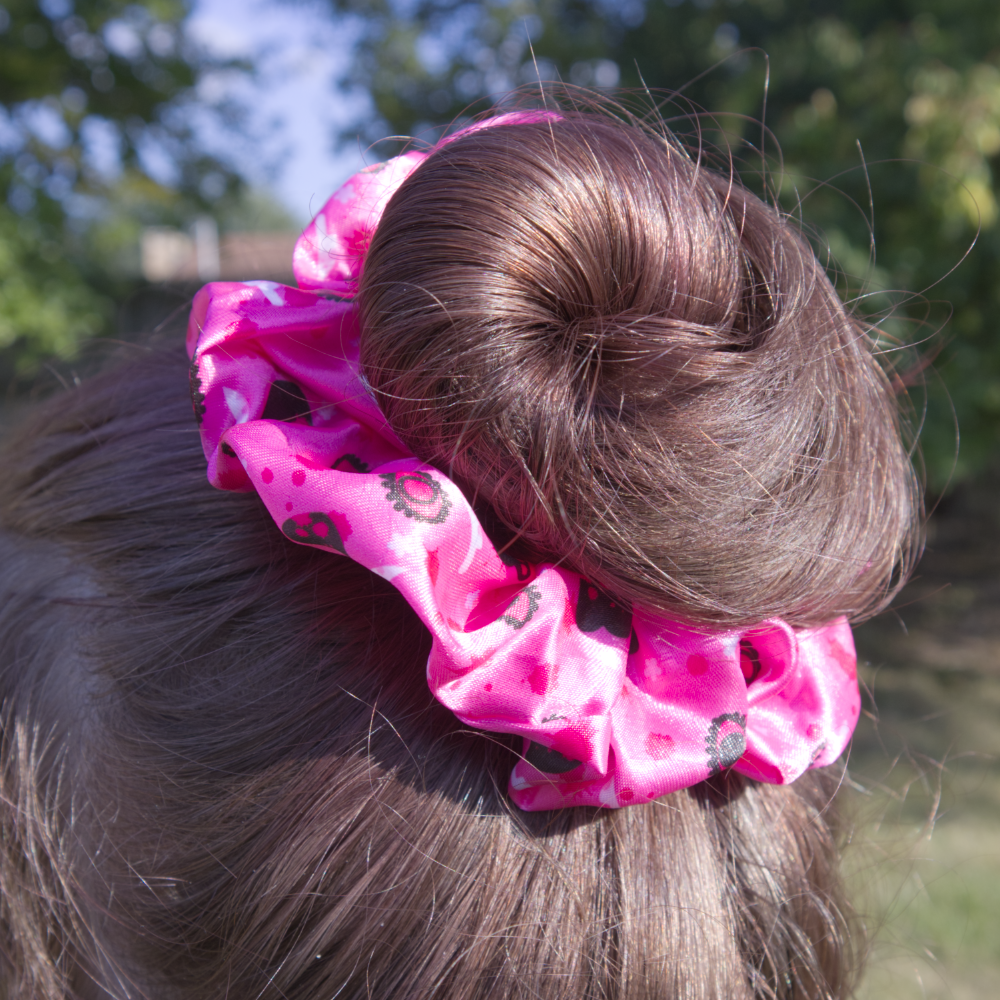 Cute and Cursed Satin Scrunchie