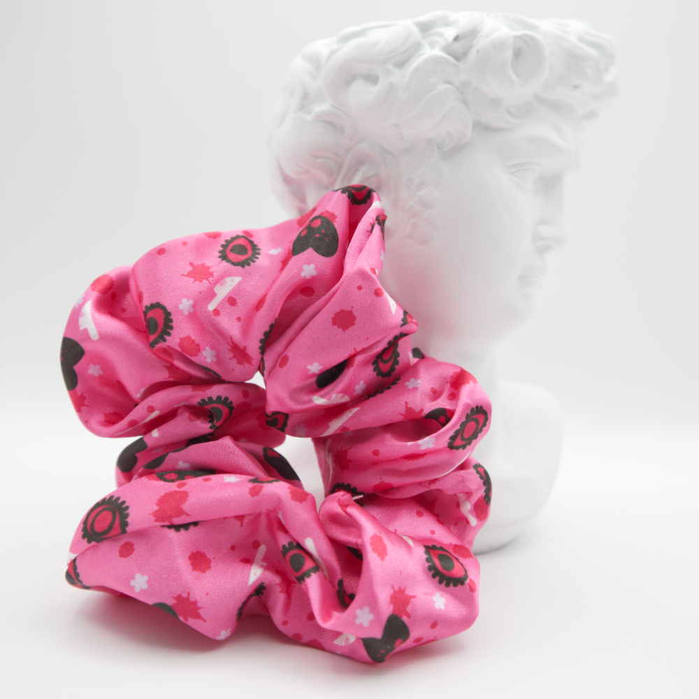 Cute and Cursed Satin Scrunchie