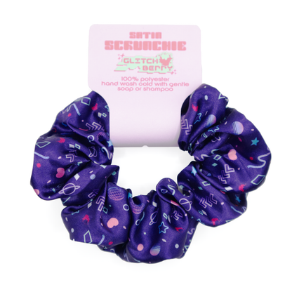 Vapor Party Satin Scrunchie