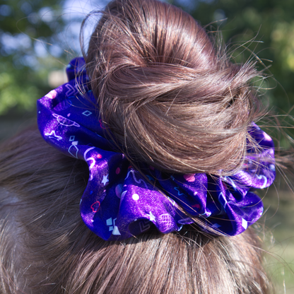 Vapor Party Satin Scrunchie