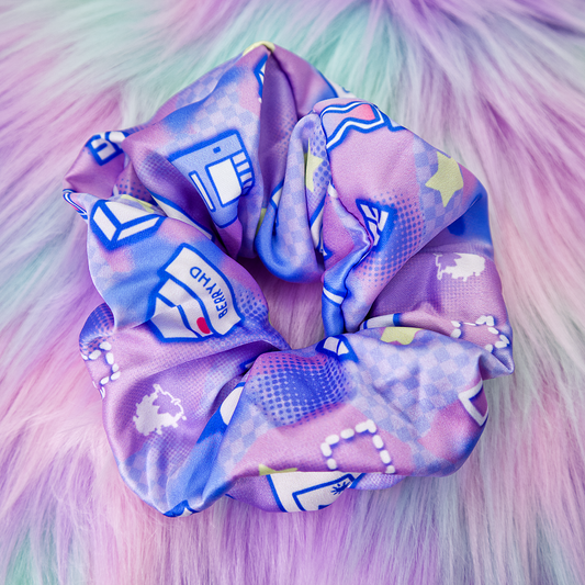Art Tools Satin Scrunchie-Accessories-GlitchBerry