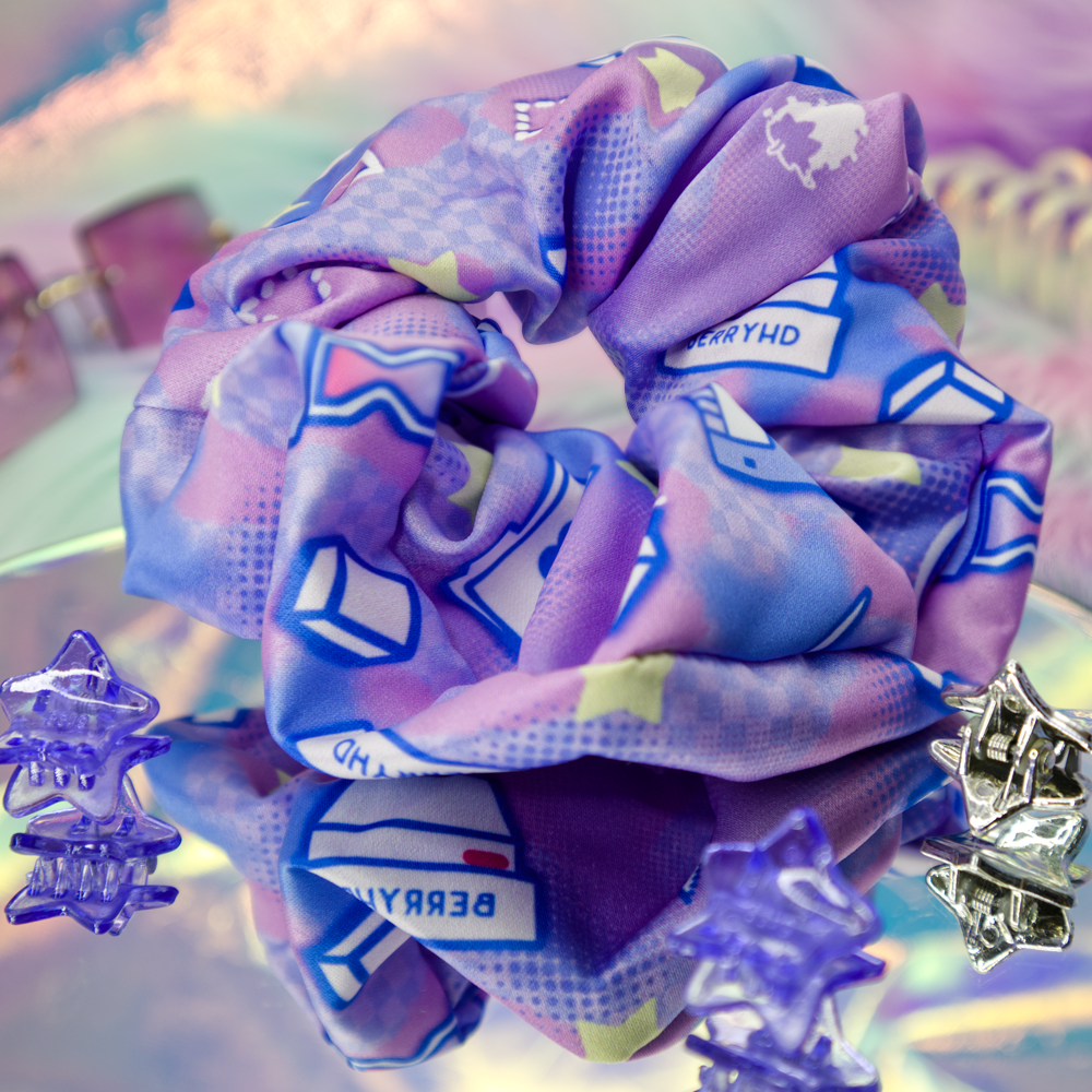Art Tools Satin Scrunchie-Accessories-GlitchBerry