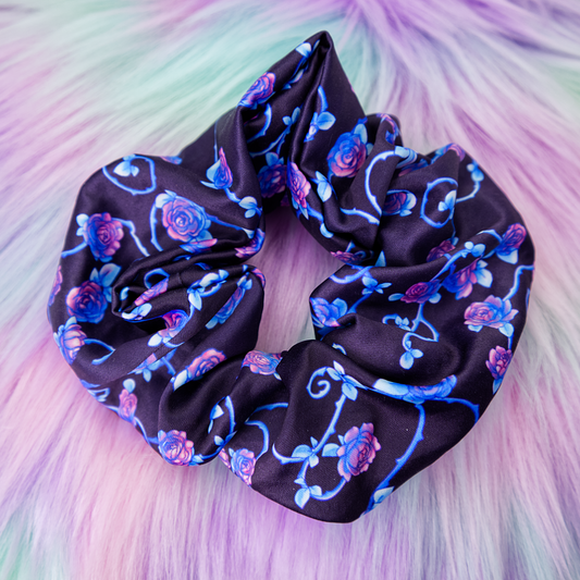 Enchanted Thorns Satin Scrunchie-Accessories-GlitchBerry