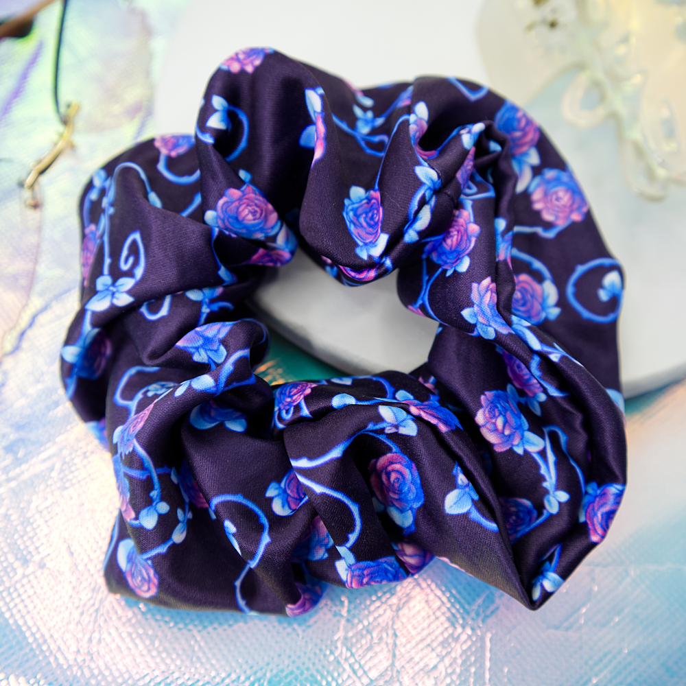 Enchanted Thorns Satin Scrunchie-Accessories-GlitchBerry