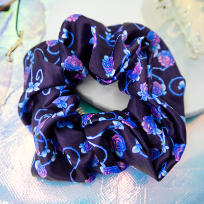 Enchanted Thorns Satin Scrunchie-Accessories-GlitchBerry