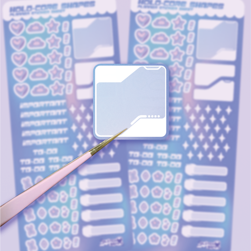 Holo-Core Planner Sticker Sheet-Stickers-GlitchBerry