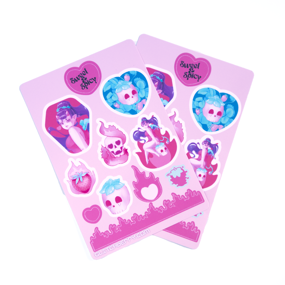Sweet and Spicy Sticker Sheet