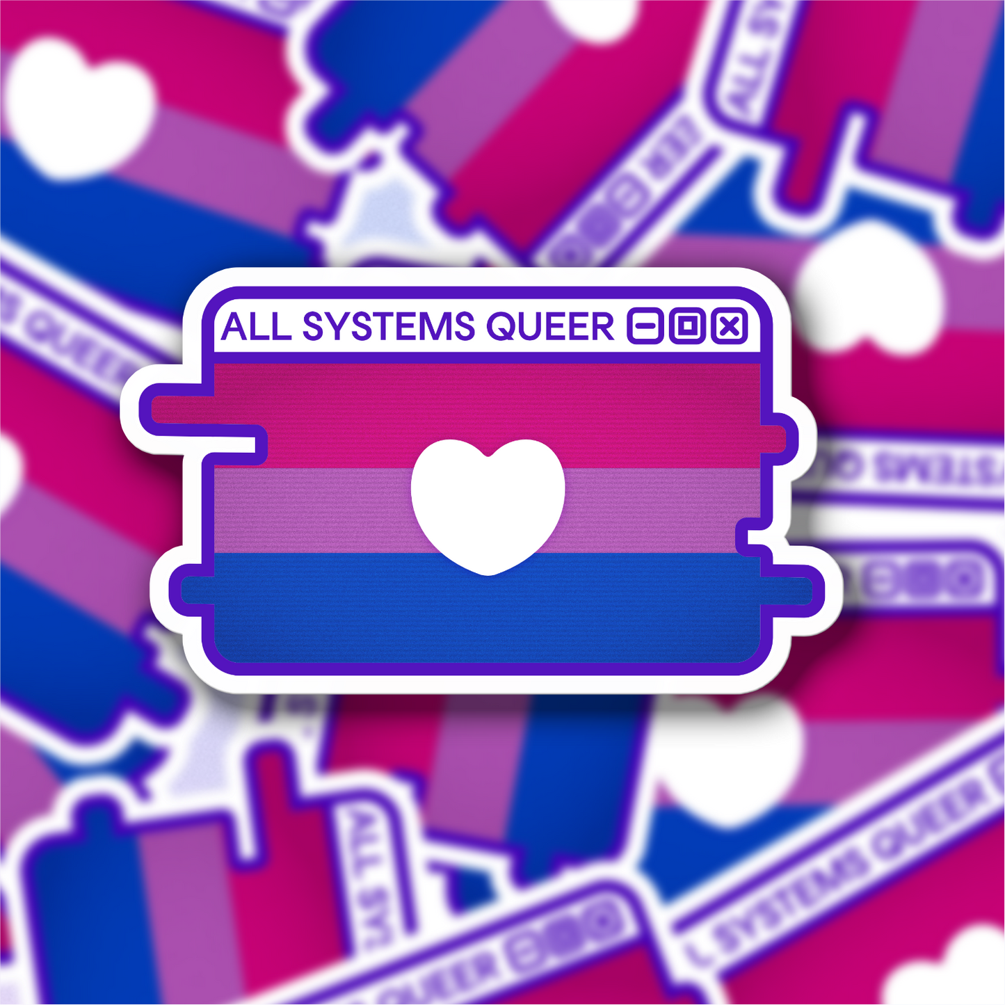Build-Your-Own Pride System Message Sticker