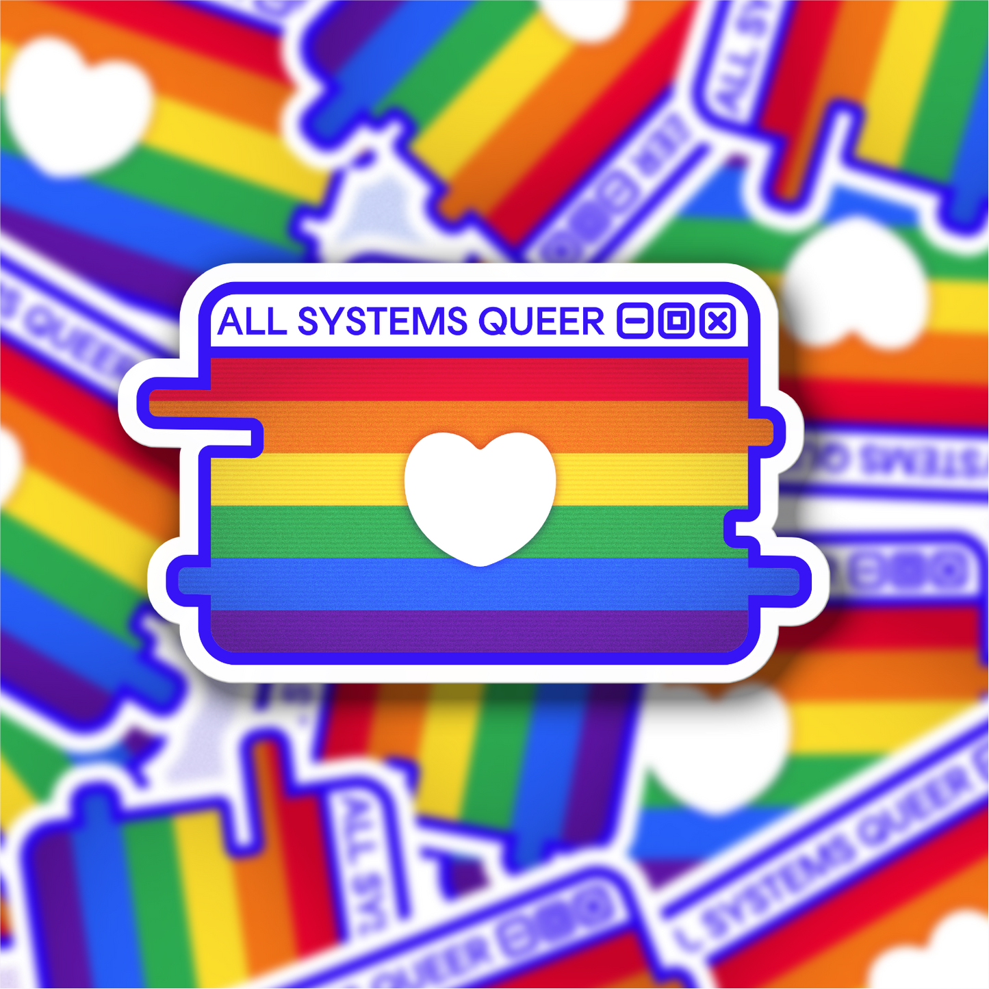 Build-Your-Own Pride System Message Sticker