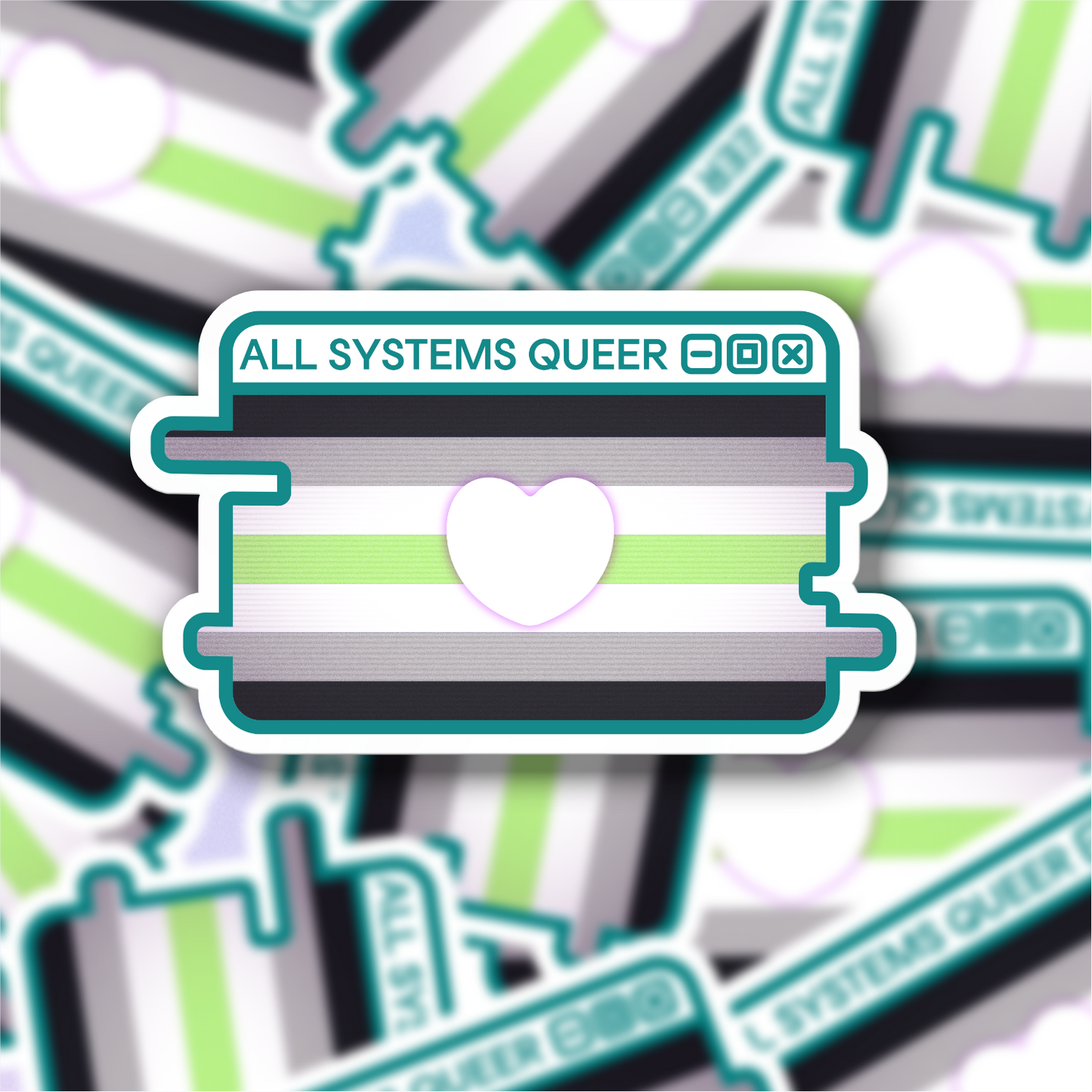 Build-Your-Own Pride System Message Sticker