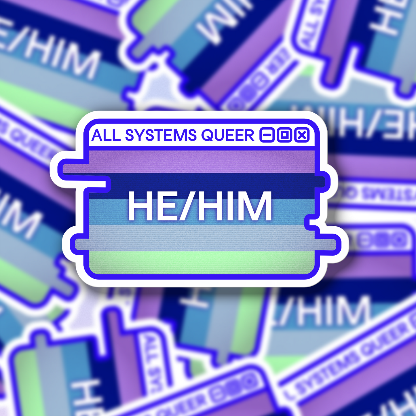Build-Your-Own Pride System Message Sticker