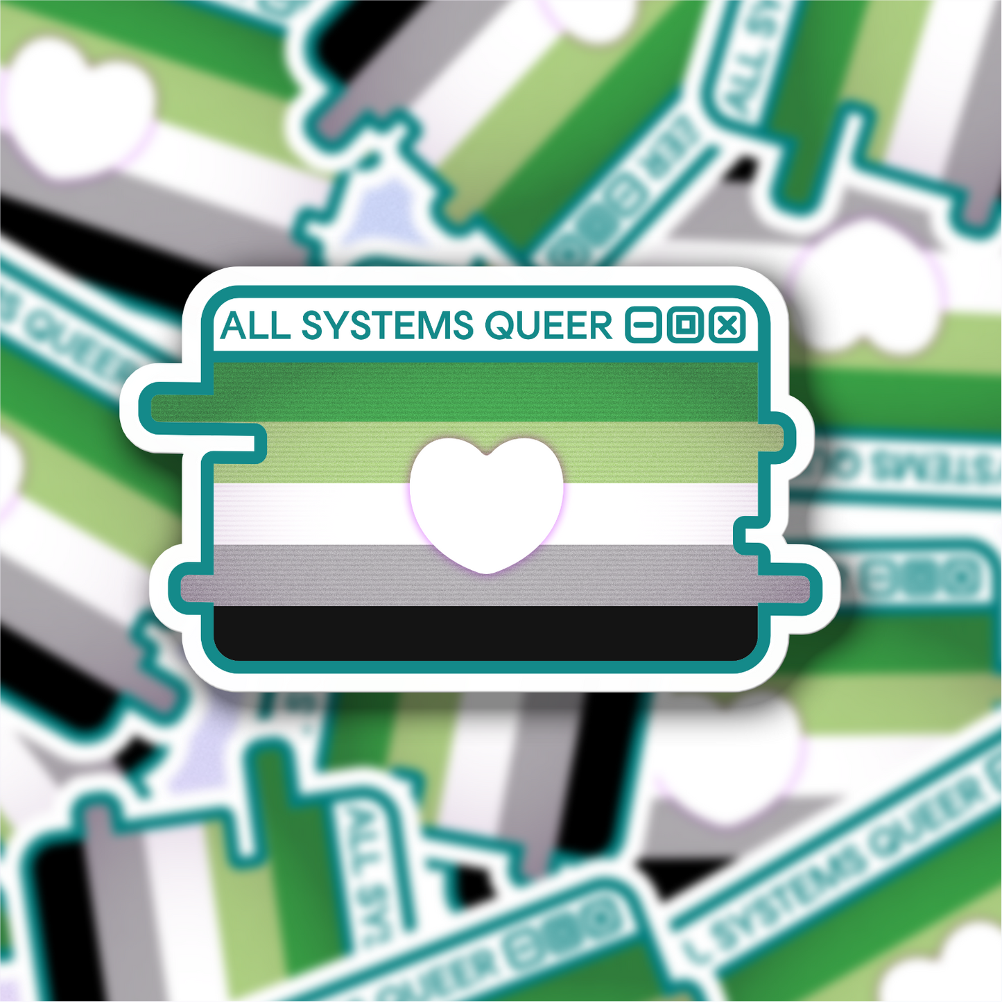Build-Your-Own Pride System Message Sticker