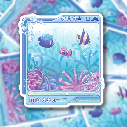 Aqua Ambiance Vinyl Sticker
