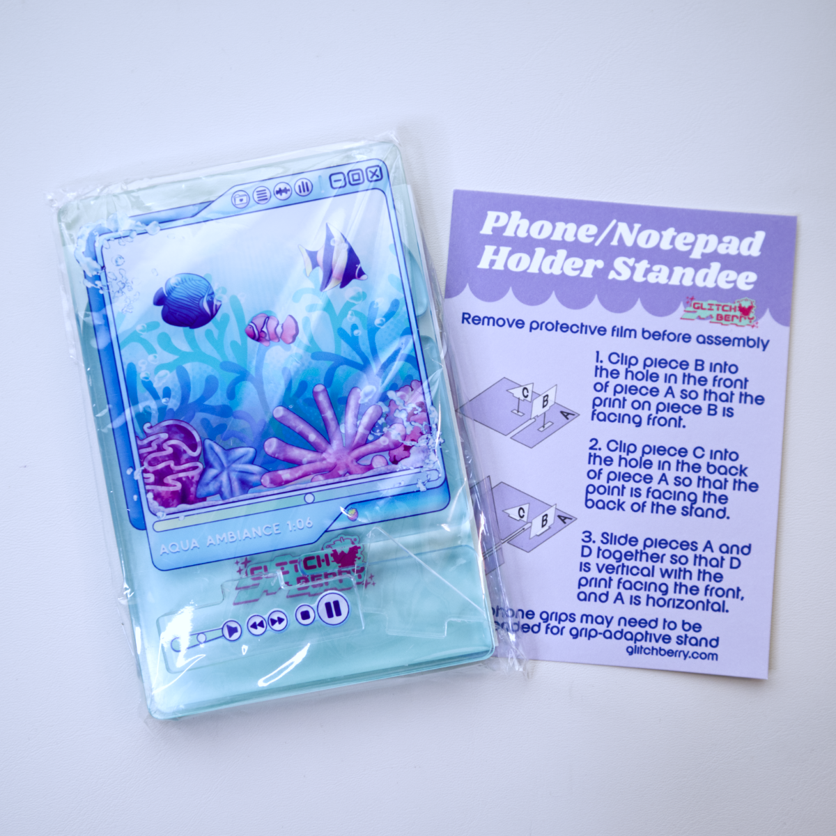 Aqua Ambiance Phone Holder Acrylic Standee