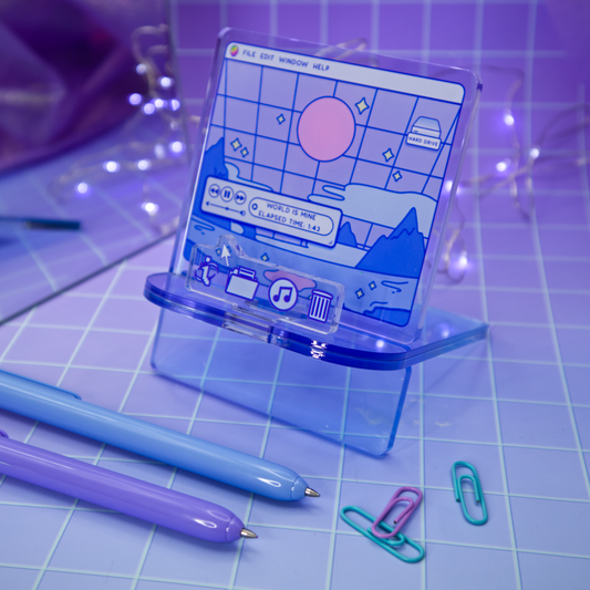Vapor.OS Desktop Phone Holder Acrylic Standee