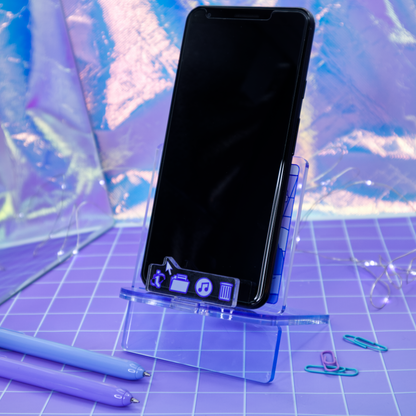 Vapor.OS Desktop Phone Holder Acrylic Standee