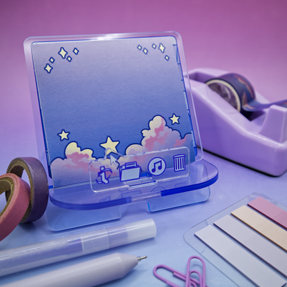 Cloudy Stars Sticky Note Pad