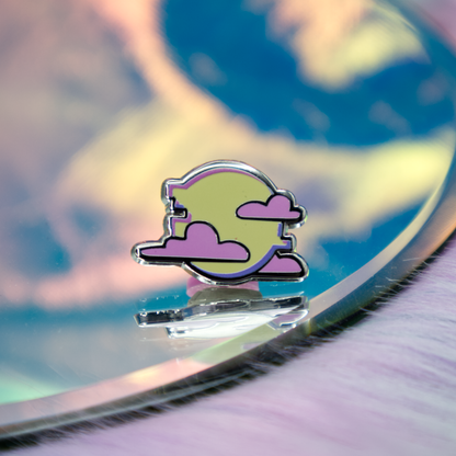 Mini Sun Vaporwave Enamel Pin