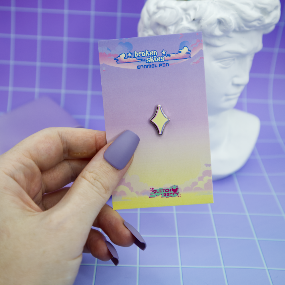 Mini Twinkle Vaporwave Filler Enamel Pin