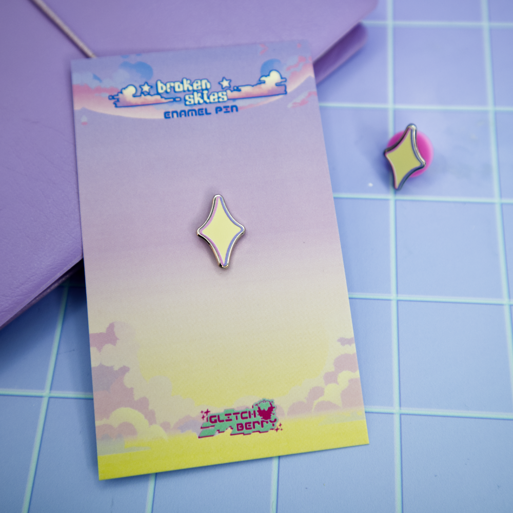 Mini Twinkle Vaporwave Filler Enamel Pin