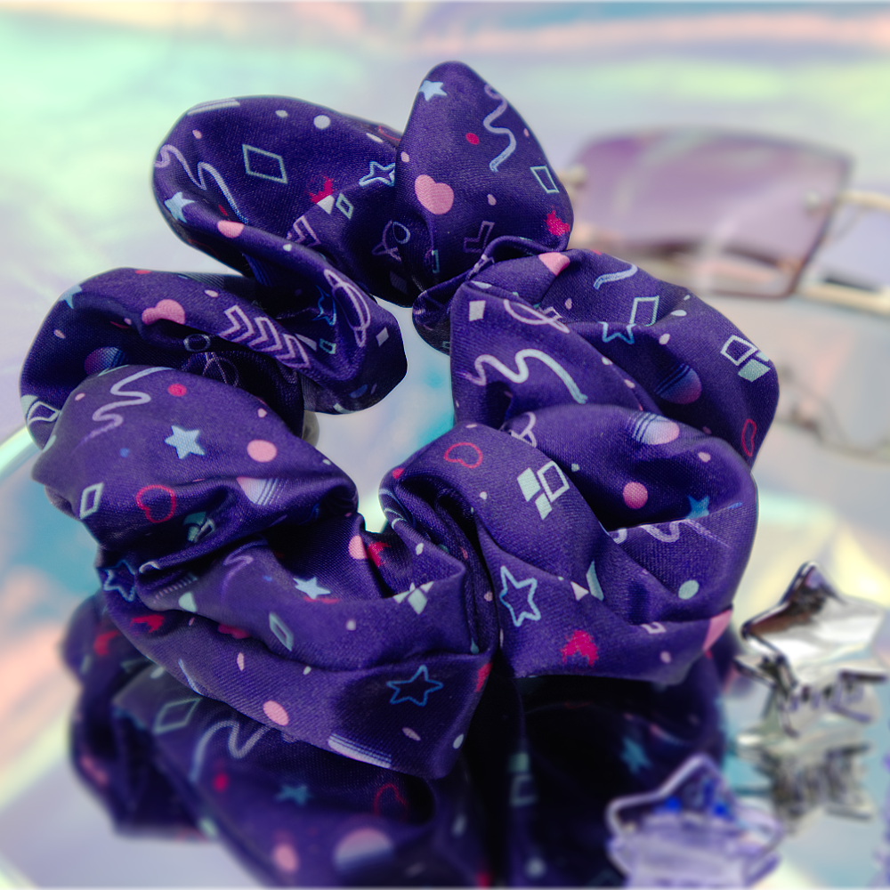 Vapor Party Satin Scrunchie