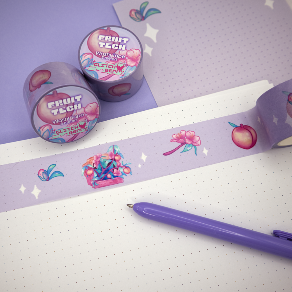 Peach TV Washi Tape