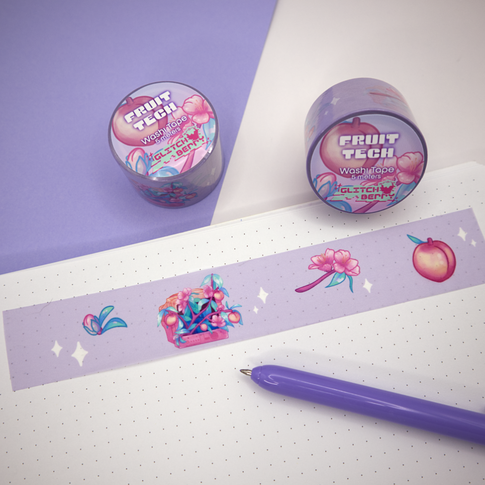 Peach TV Washi Tape