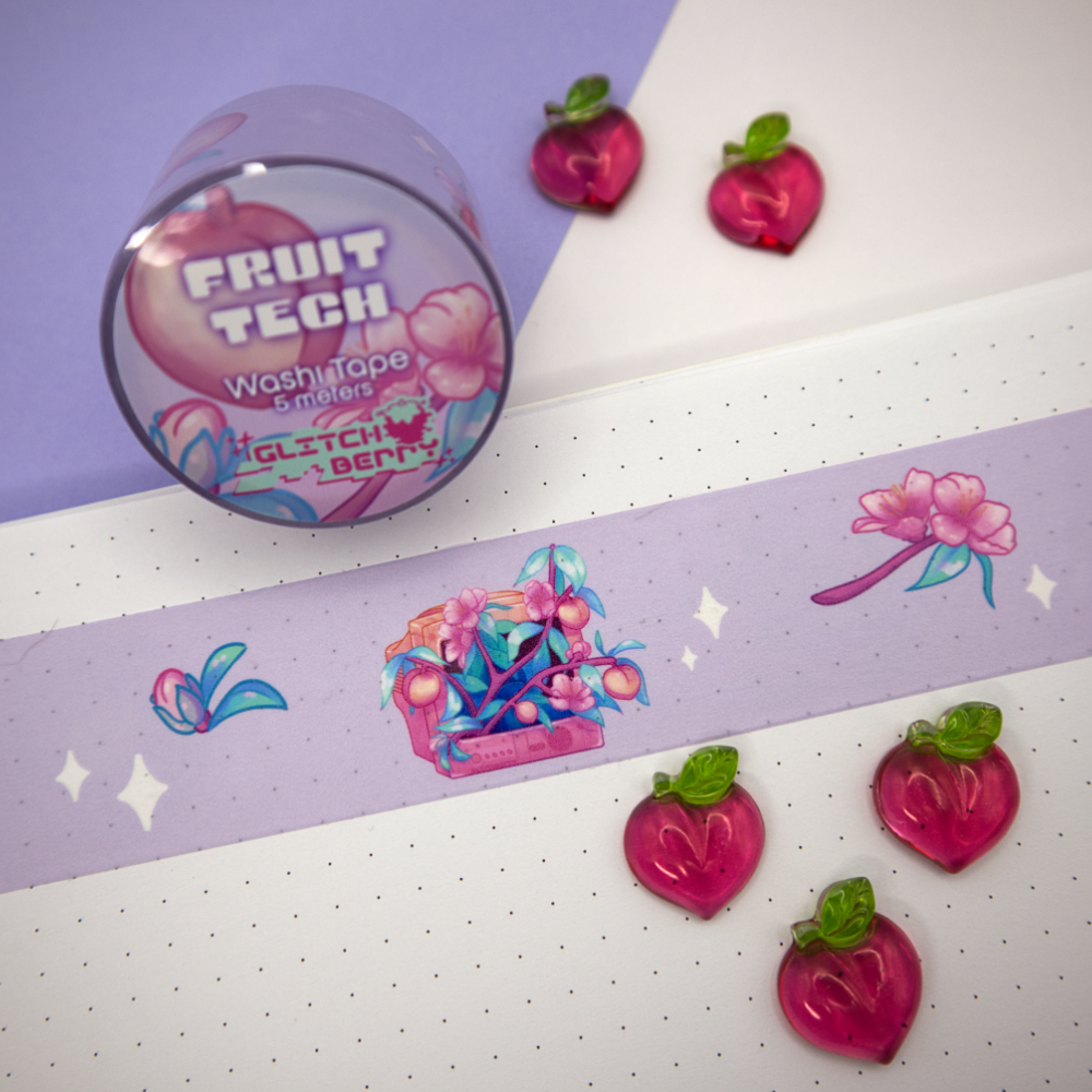 Peach TV Washi Tape