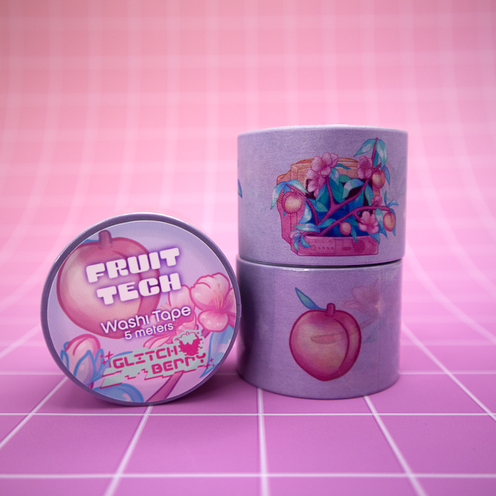 Peach TV Washi Tape