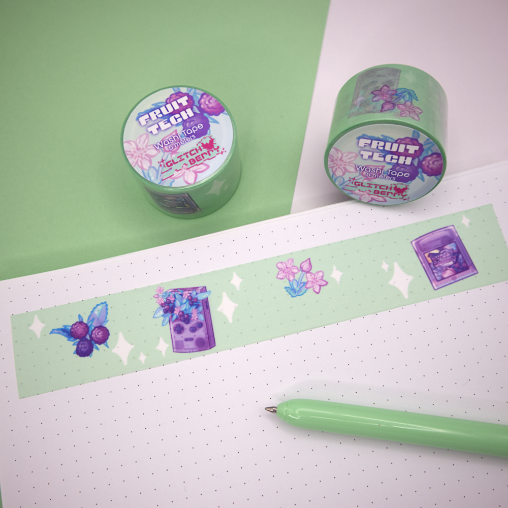 Raspberry Game Toy Washi Tape
