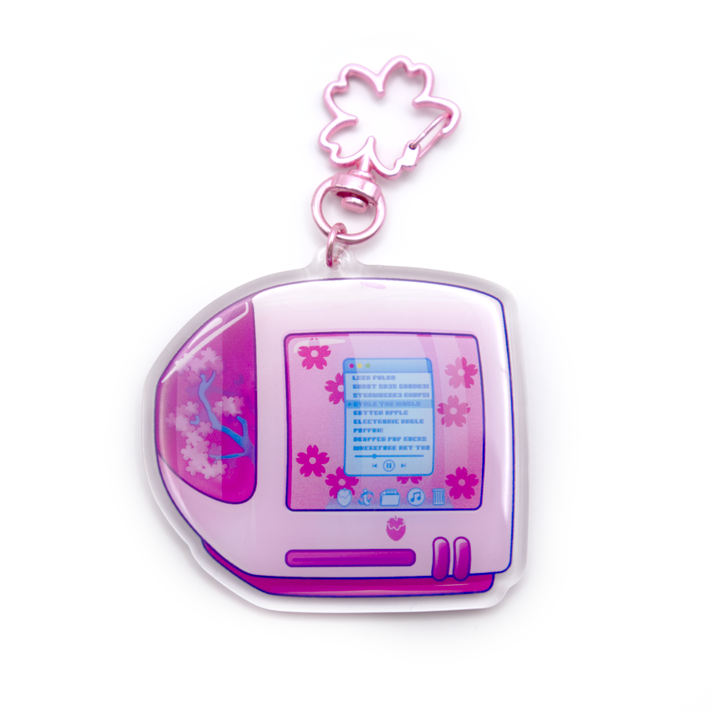 Sakura iBerry Computer Acrylic Keychain