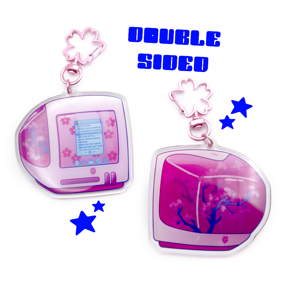 Sakura iBerry Computer Acrylic Keychain