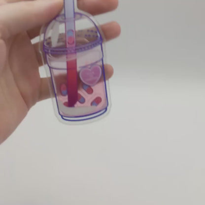 Pill Boba Shaker Acrylic Keychain